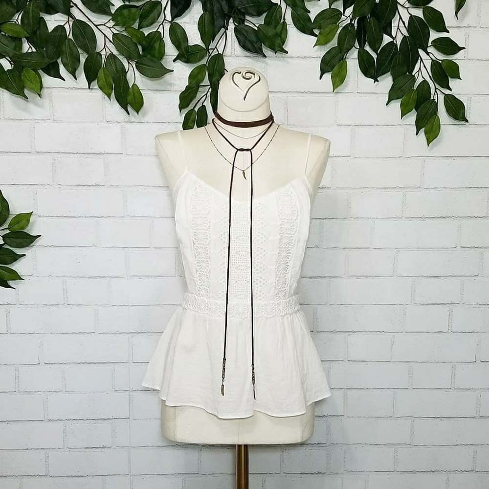 Loft Cotton Embroidered Boho Camisole